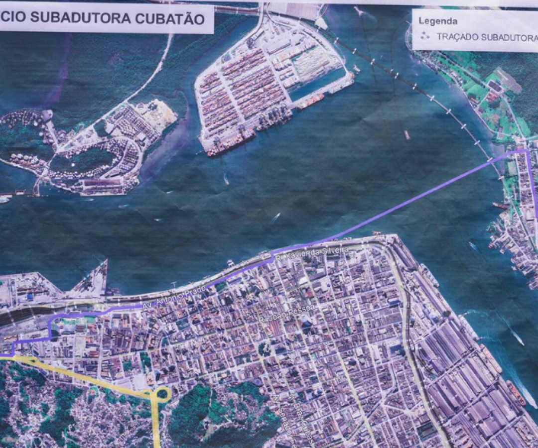 As obras da Travessia Subaquática Santos–Guarujá chegaram à etapa final com o início da instalação dos tubos da nova adutora...