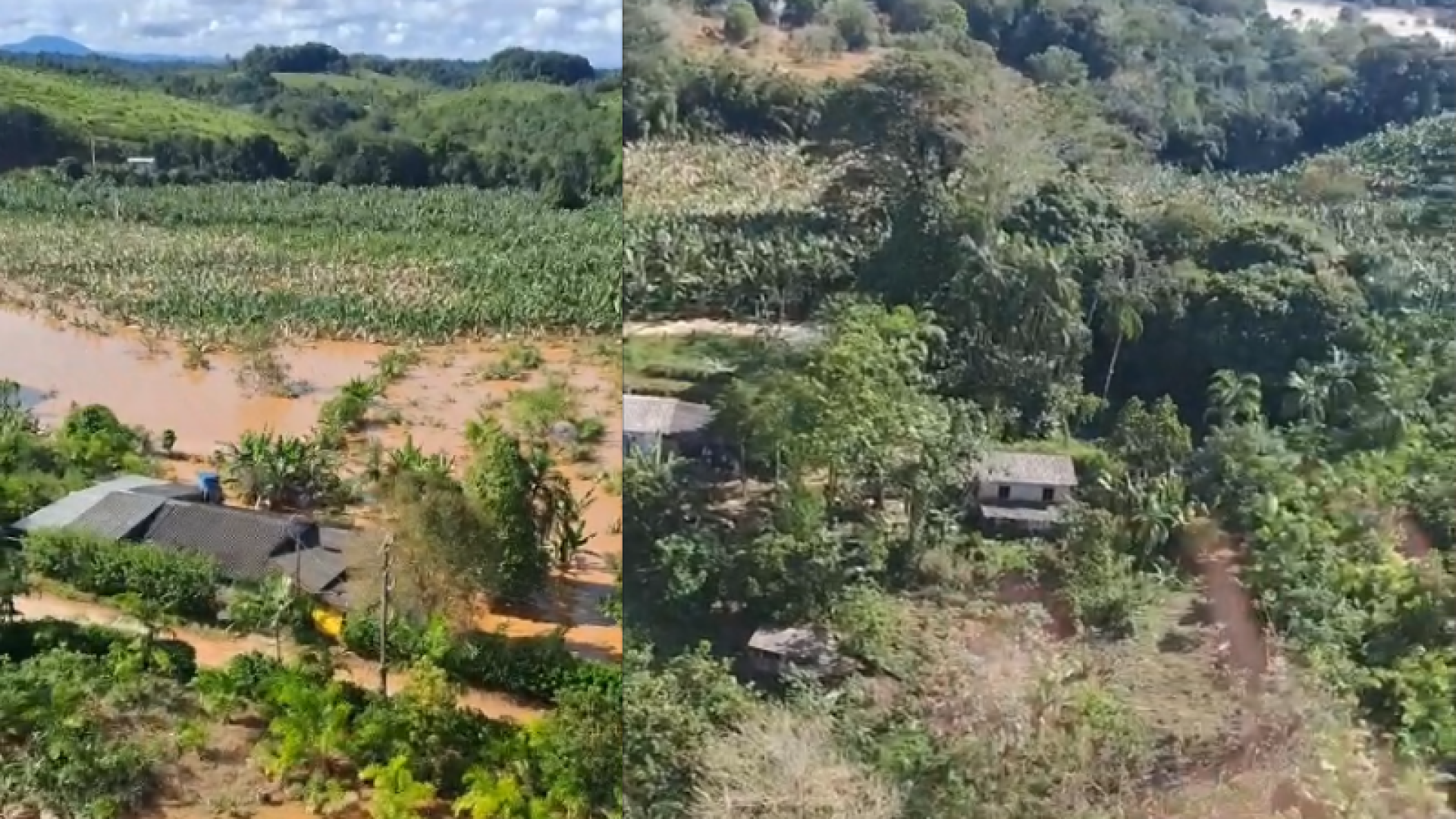 O transbordamento do Rio Ribeira de Iguape provocou alagamentos em cidades do Vale do Ribeira, no interior de São Paulo...