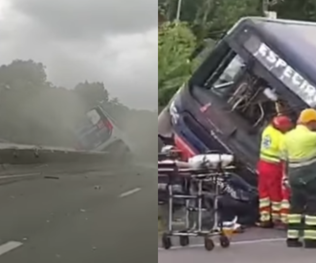 Um ônibus se envolveu em um acidente na manhã desta quinta-feira (19), no km 280 da Rodovia Padre Manoel da Nóbrega...