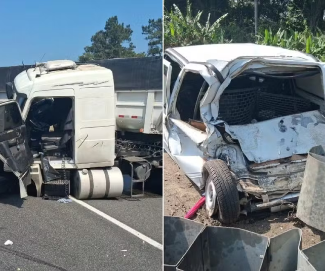 Um motorista de carreta ficou gravemente ferido após uma colisão contra um carro na manhã desta segunda-feira (29), na altura do km 269...