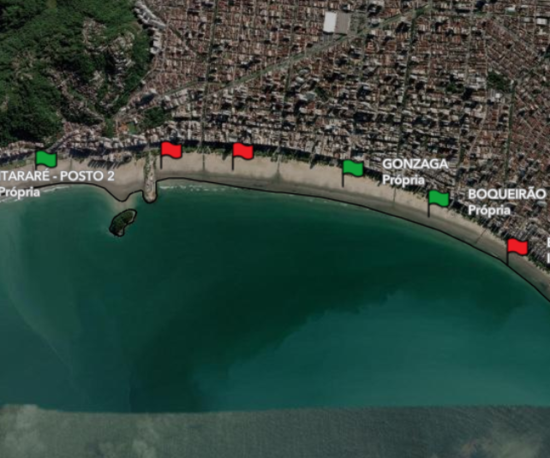 O boletim semanal de balneabilidade divulgado nesta quinta-feira (22) pela Companhia Ambiental do Estado de São Paulo...