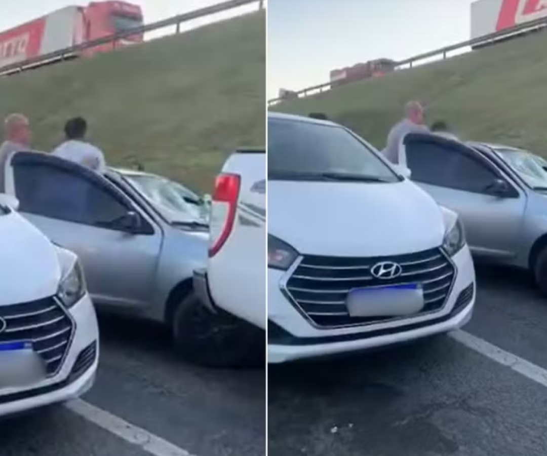 Uma mulher foi perseguida e teve o carro destruído pelo ex-namorado enquanto estava com seu atual companheiro em Registro, no interior...