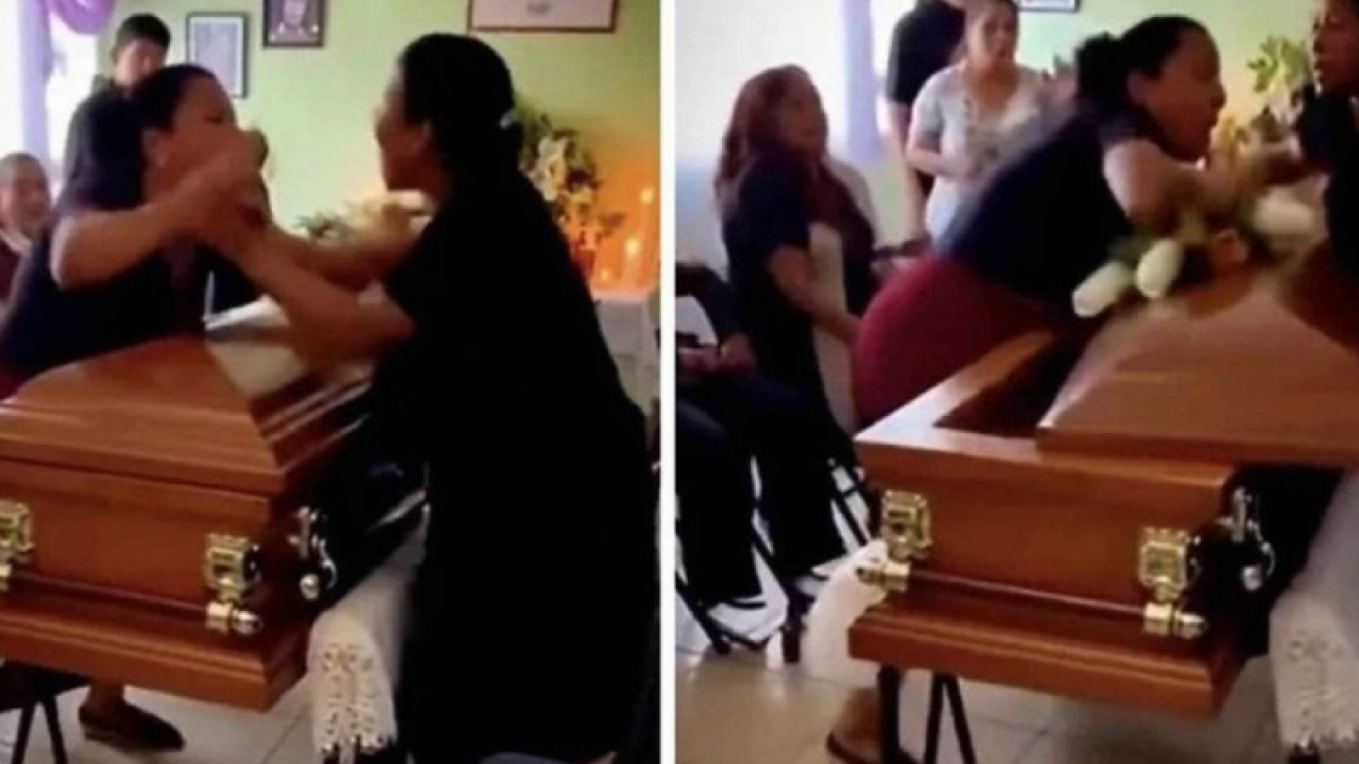 Uma confusão marcou um velório realizado na última quinta-feira (9), em Veracruz, no México, após duas mulheres descobrirem...