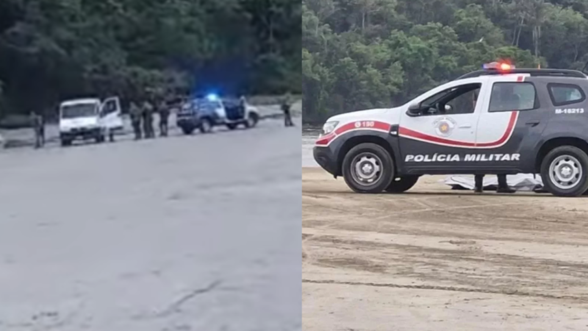 O Corpo de Bombeiros localizou, na tarde desta segunda-feira (12), dois corpos em praias distintas de Bertioga, no litoral de São Paulo.