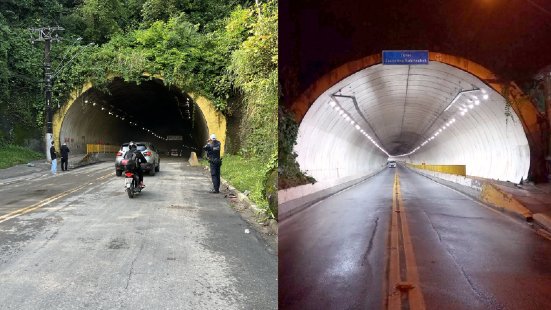 O Túnel Juscelino Kubitschek, conhecido como Túnel da Vila Zilda, em Guarujá (SP), ficará parcialmente interditado até a próxima...