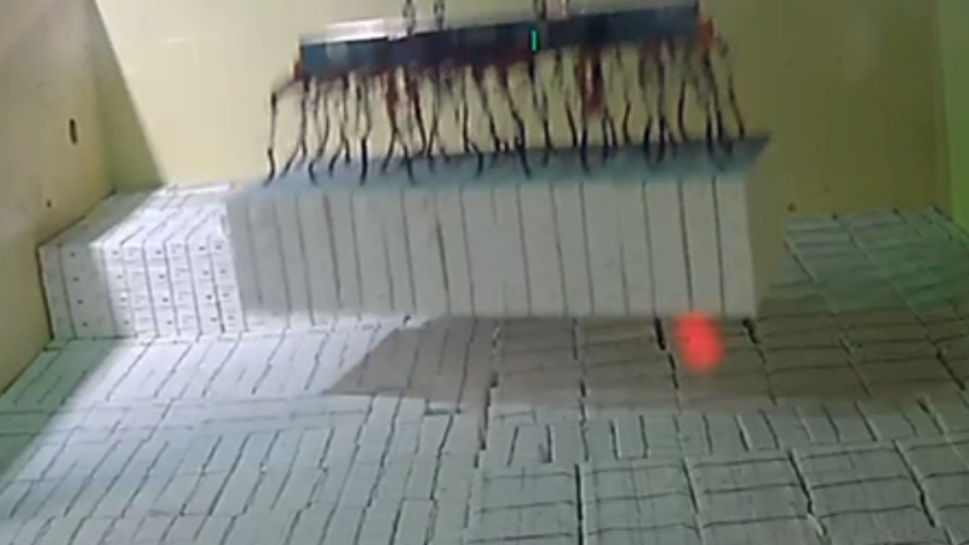 Uma carga de celulose caiu no porão de um navio durante uma operação de embarque no Porto de Santos, litoral de São Paulo...