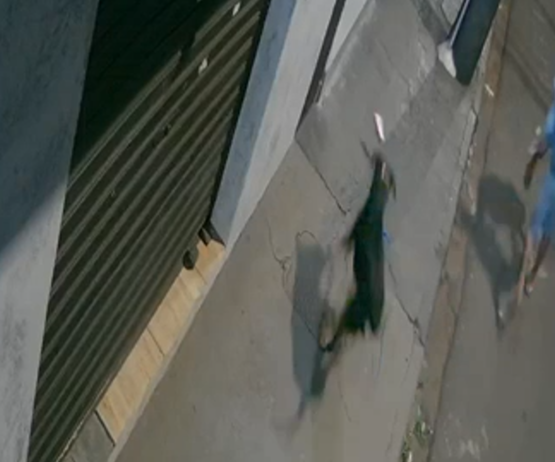 Imagens de câmeras de segurança flagraram uma briga entre a vítima e o autor do crime momentos antes do ataque em Uberlândia