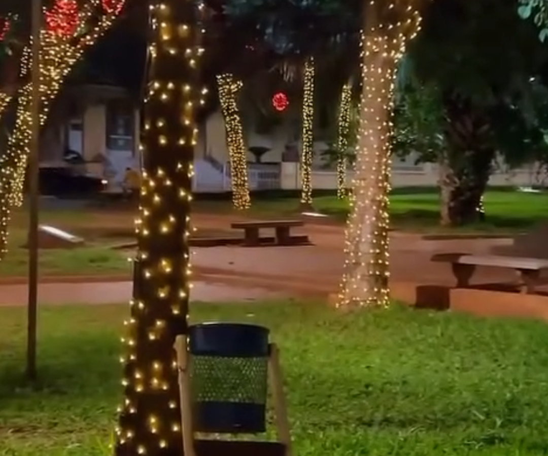 Iluminação da Praça Dom Eduardo em Uberaba