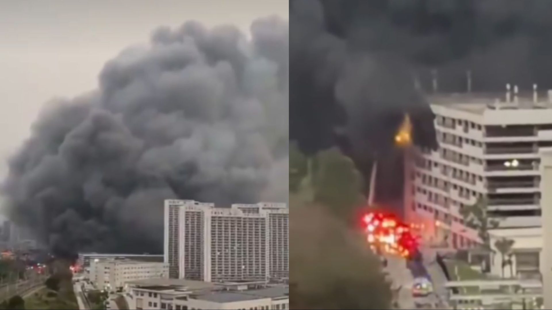 Incêndio atinge estacionamento da BYD na China e destrói veículos