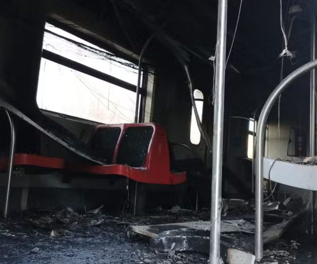 Incêndio em trem