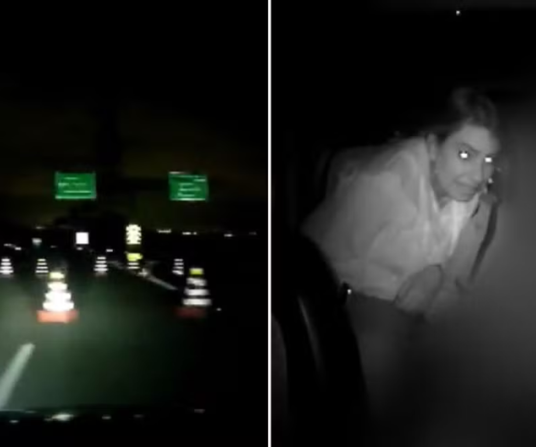 Motorista fura bloqueio de bandidos e escapa por pouco em rodovia de Cubatão