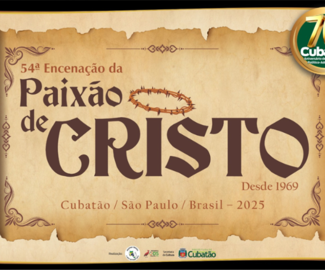 Hoje acontece à 54ª Encenação da Paixão de Cristo de Cubatão