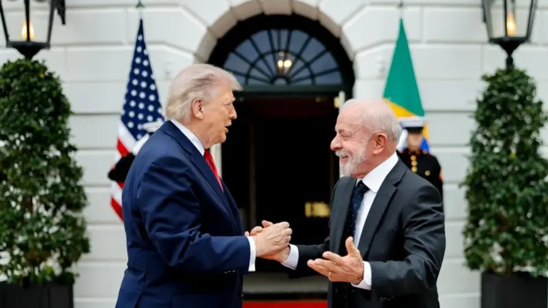 Lula e Trump nos EUA Foto: Ricardo Stuckert/PR