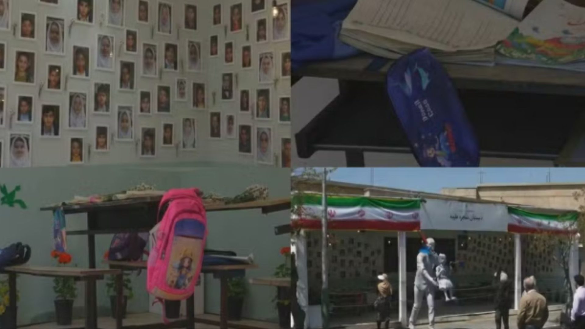 Memorial de crianças mortas em escola emociona no Irã