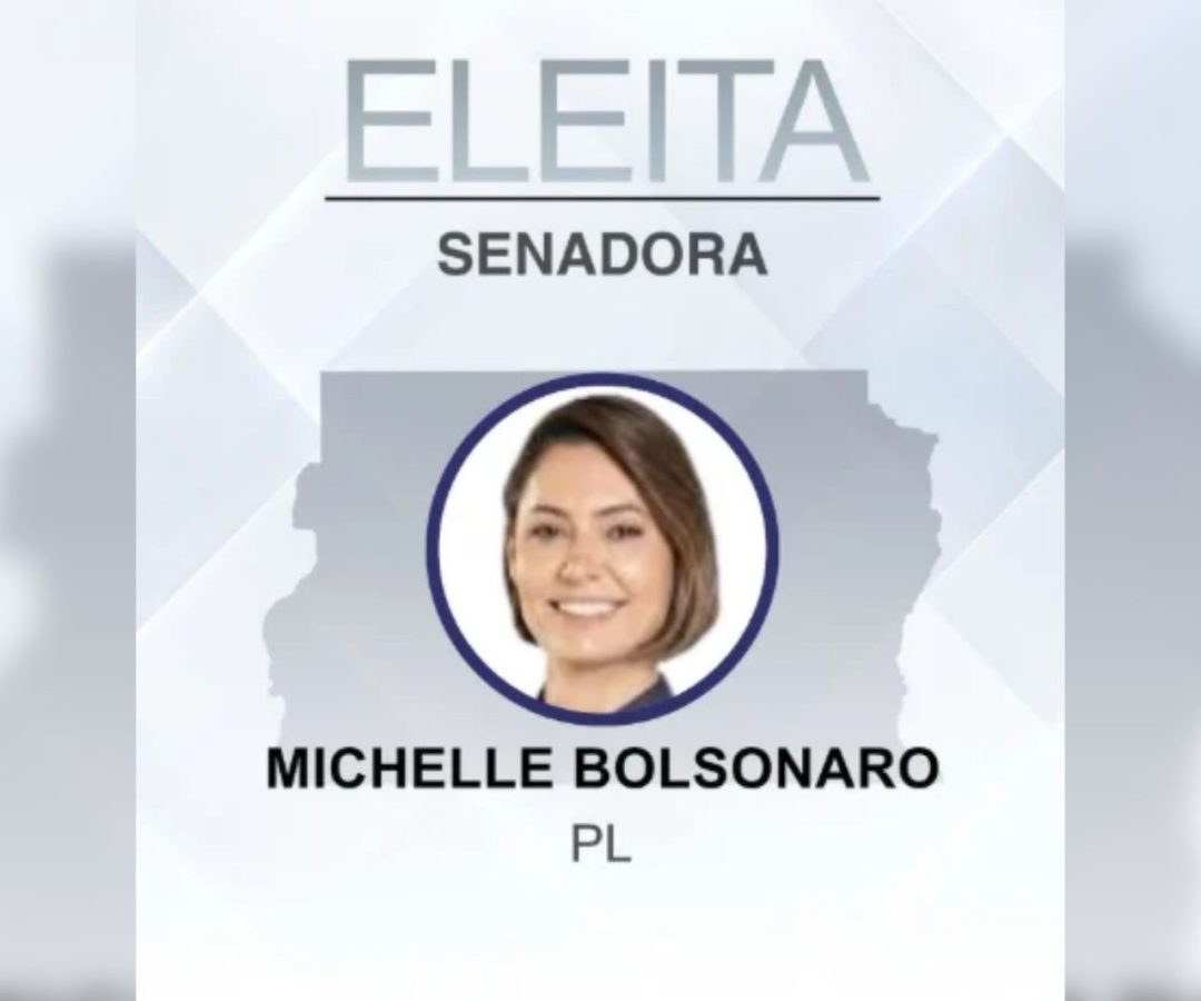 Michelle Bolsonaro eleita senadora
