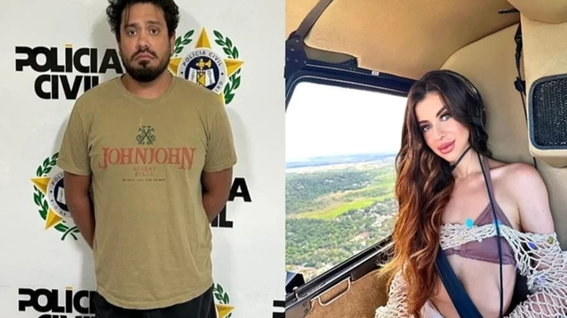 Miss Bahia e o suspeito de feminicídio Foto: Reprodução/Redes Sociais
