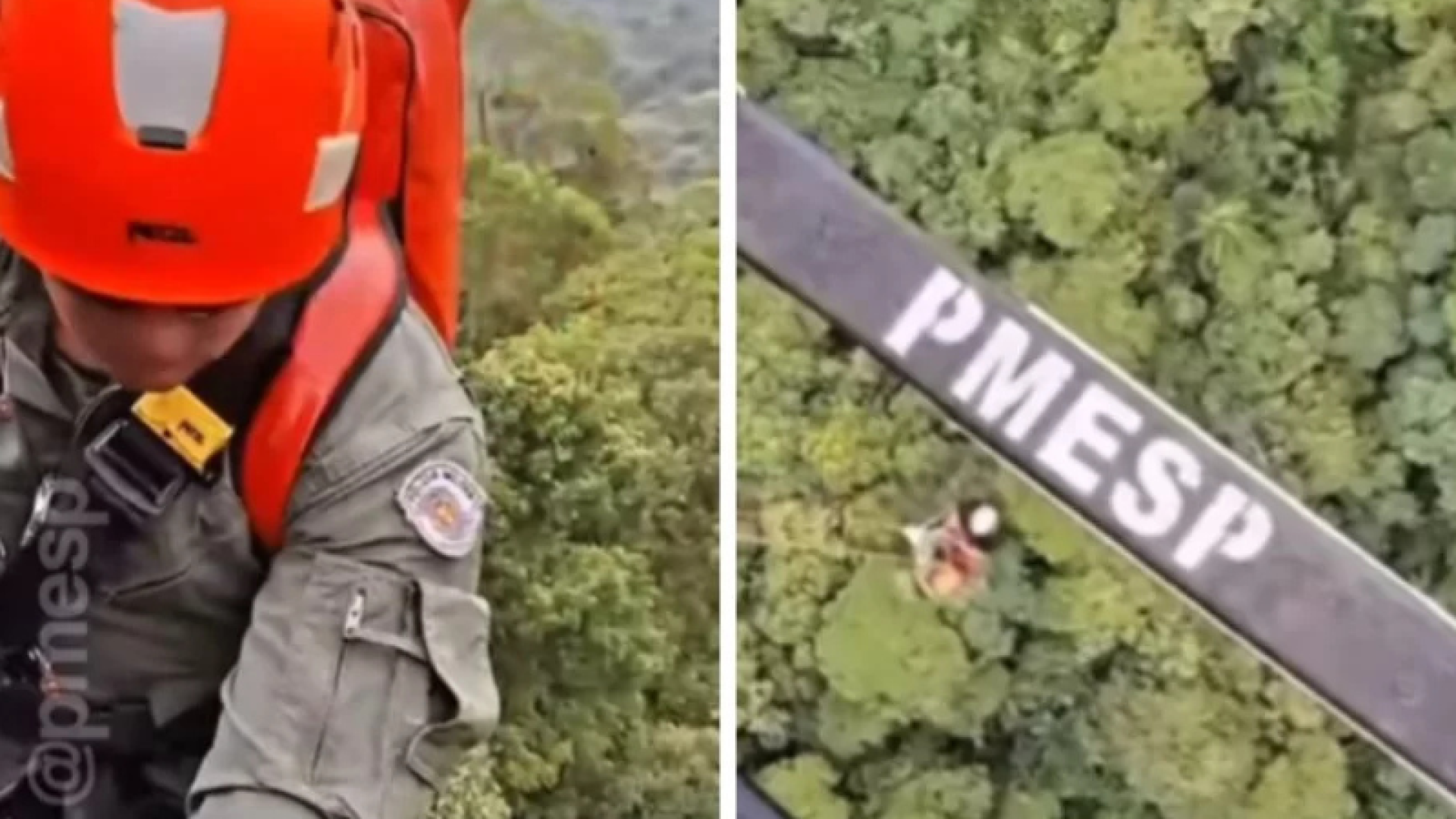 Um casal foi resgatado pelo helicóptero Águia 4 da Polícia Militar na tarde de domingo (17), na trilha do Poço Formoso, em Cubatão...