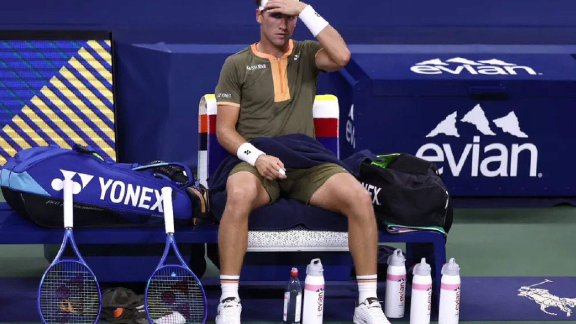 Durante sua participação no US Open 2025, o tenista norueguês Casper Ruud, número 12 do ranking de simples da ATP