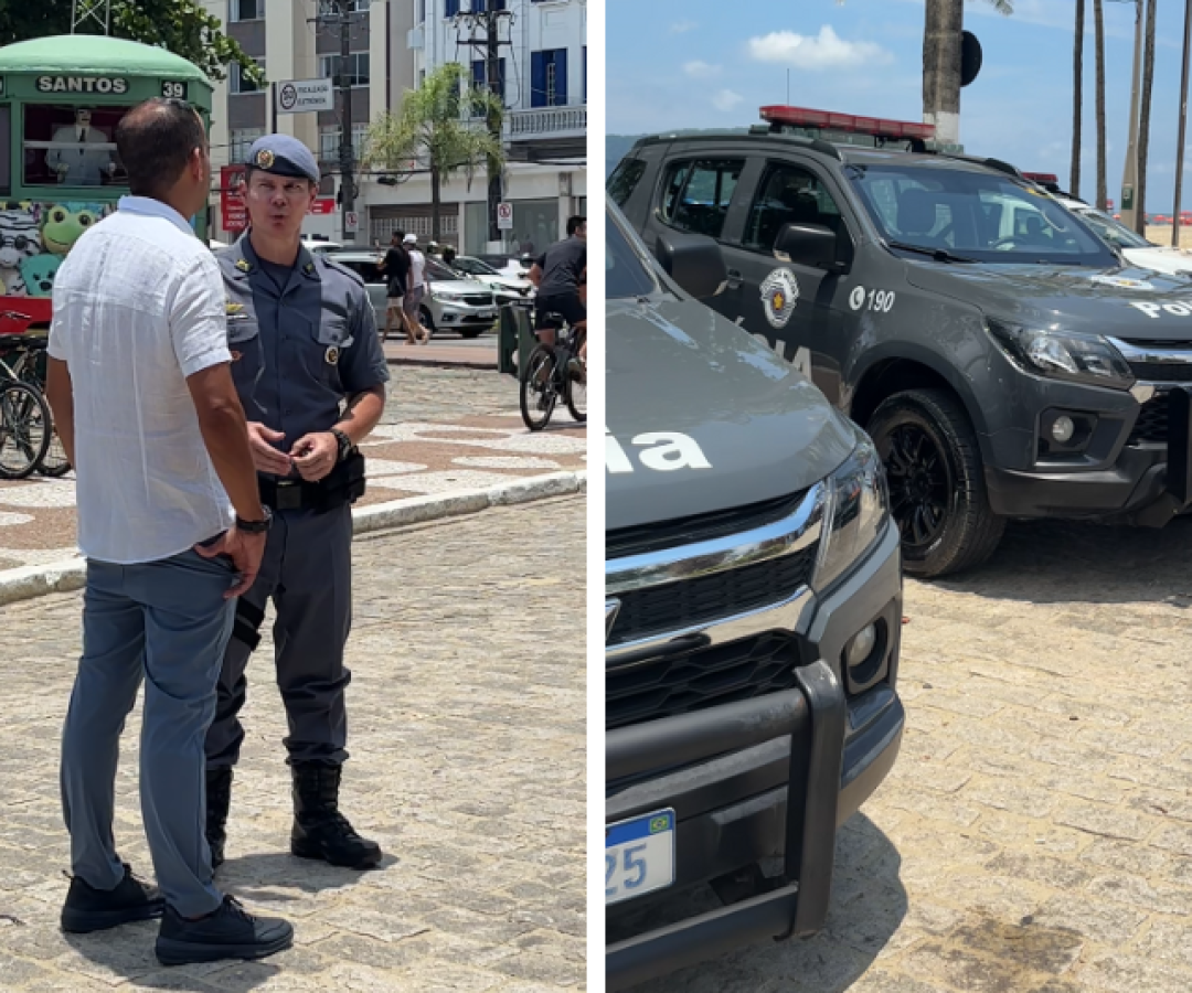 Deputado Paulo Alexandre Barbosa entrega viaturas blindadas para o BAEP em Santos