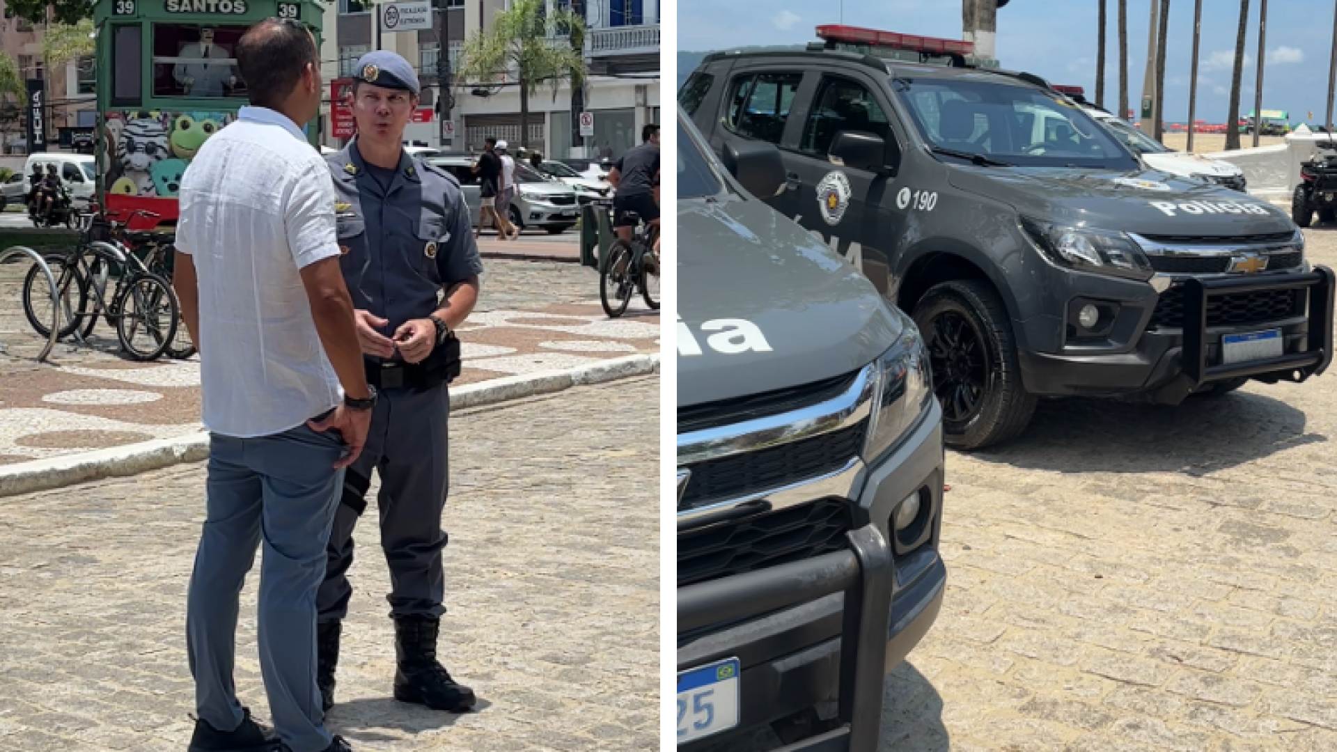 Deputado Paulo Alexandre Barbosa entrega viaturas blindadas para o BAEP em Santos