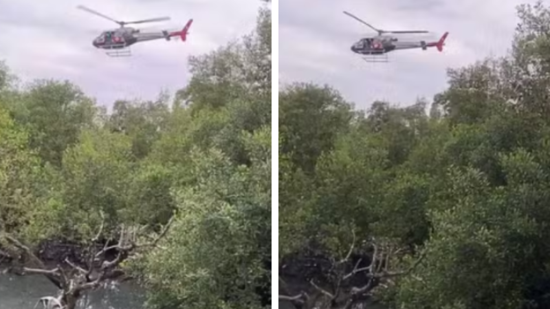 Tiroteio com suspeito mobiliza helicóptero da PM em Guarujá
