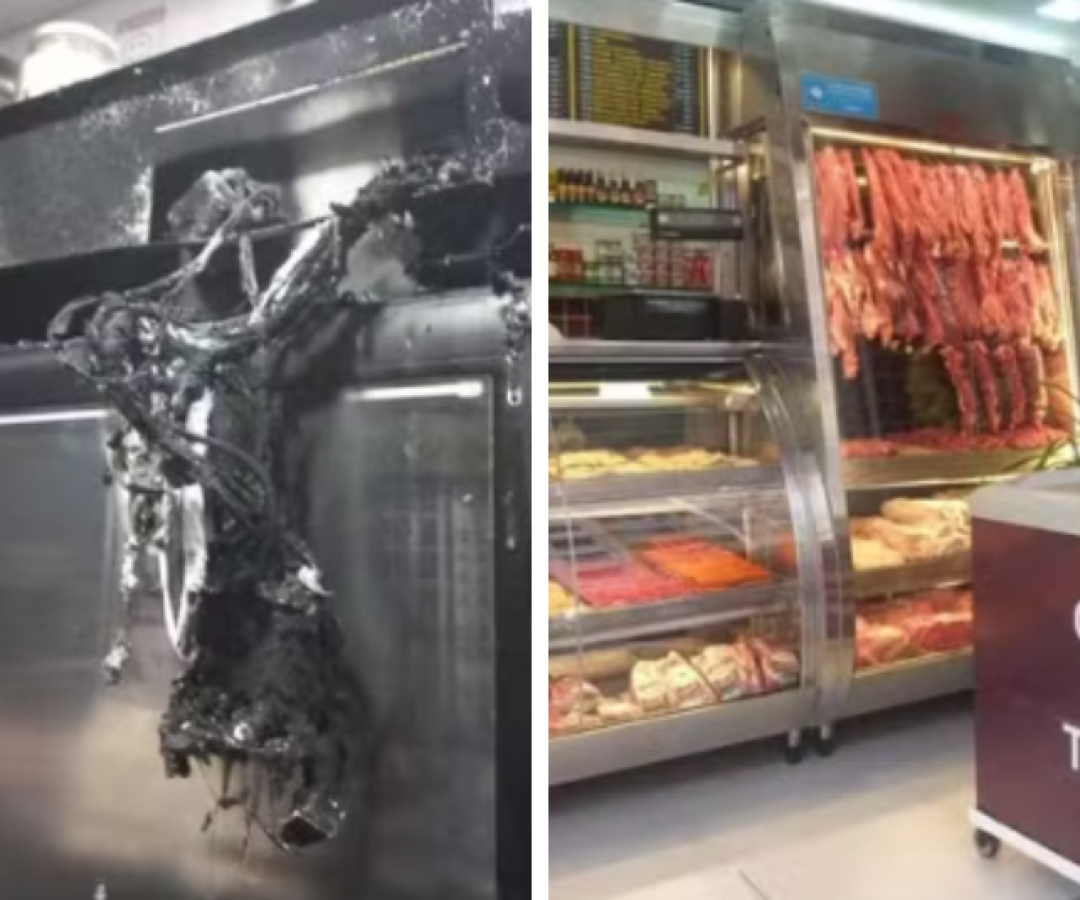 Incêndio atinge açougue durante a madrugada e mobiliza bombeiros em Santos