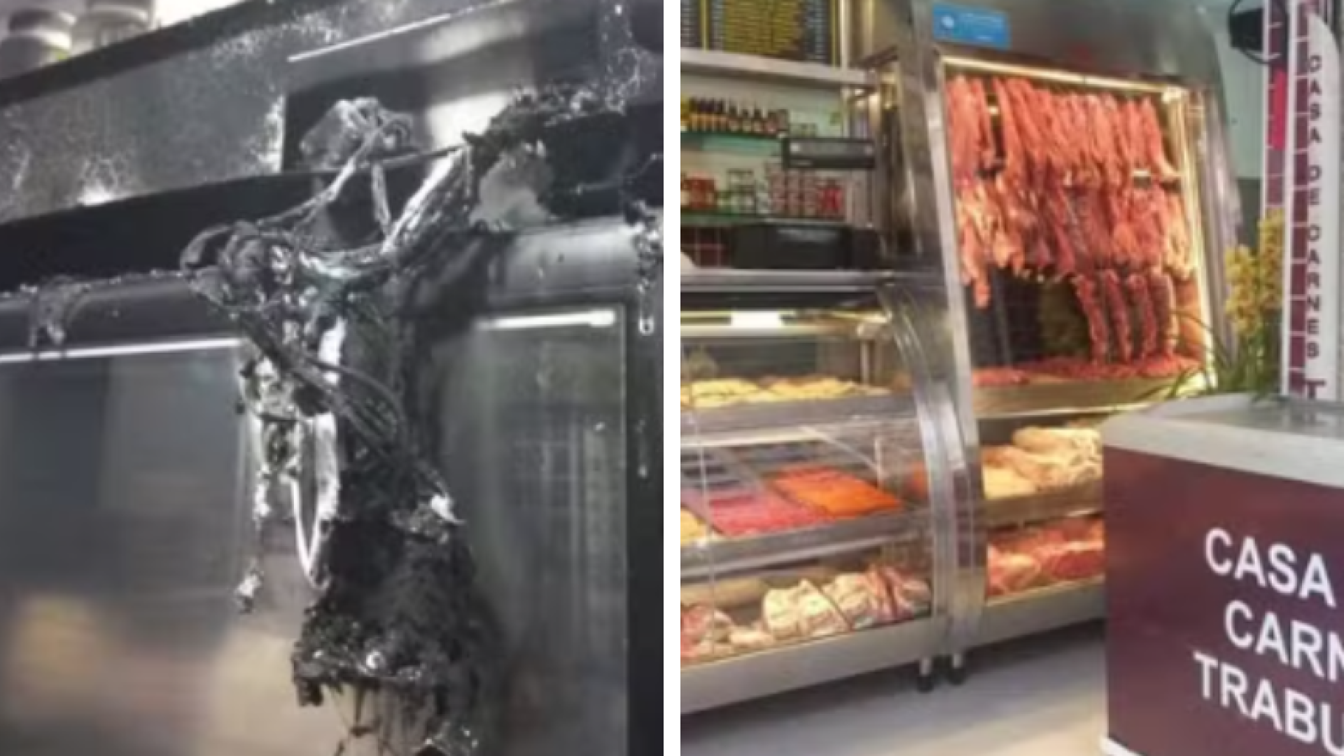 Incêndio atinge açougue durante a madrugada e mobiliza bombeiros em Santos