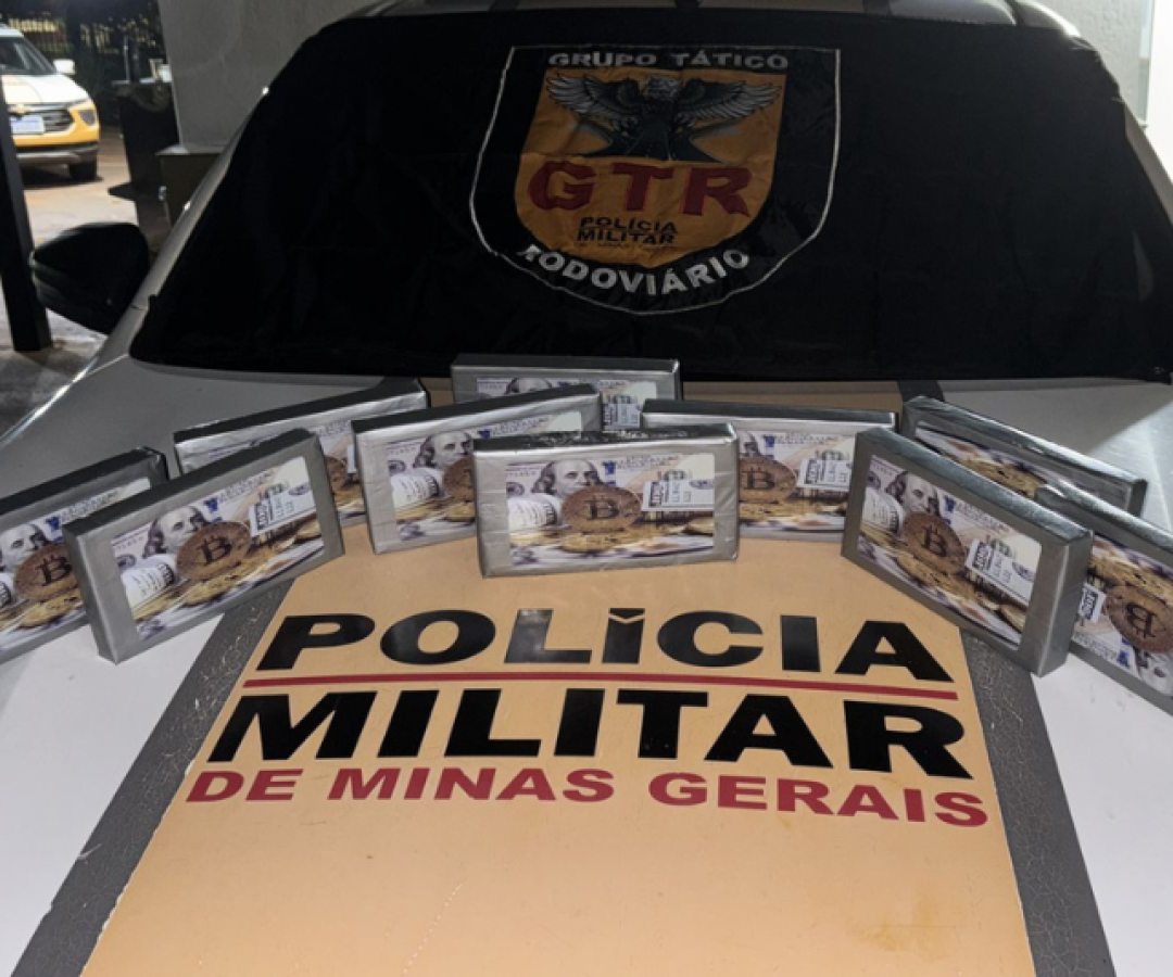 Polícia Militar Rodoviária apreende R$ 1,8 milhão em cocaína em Frutal