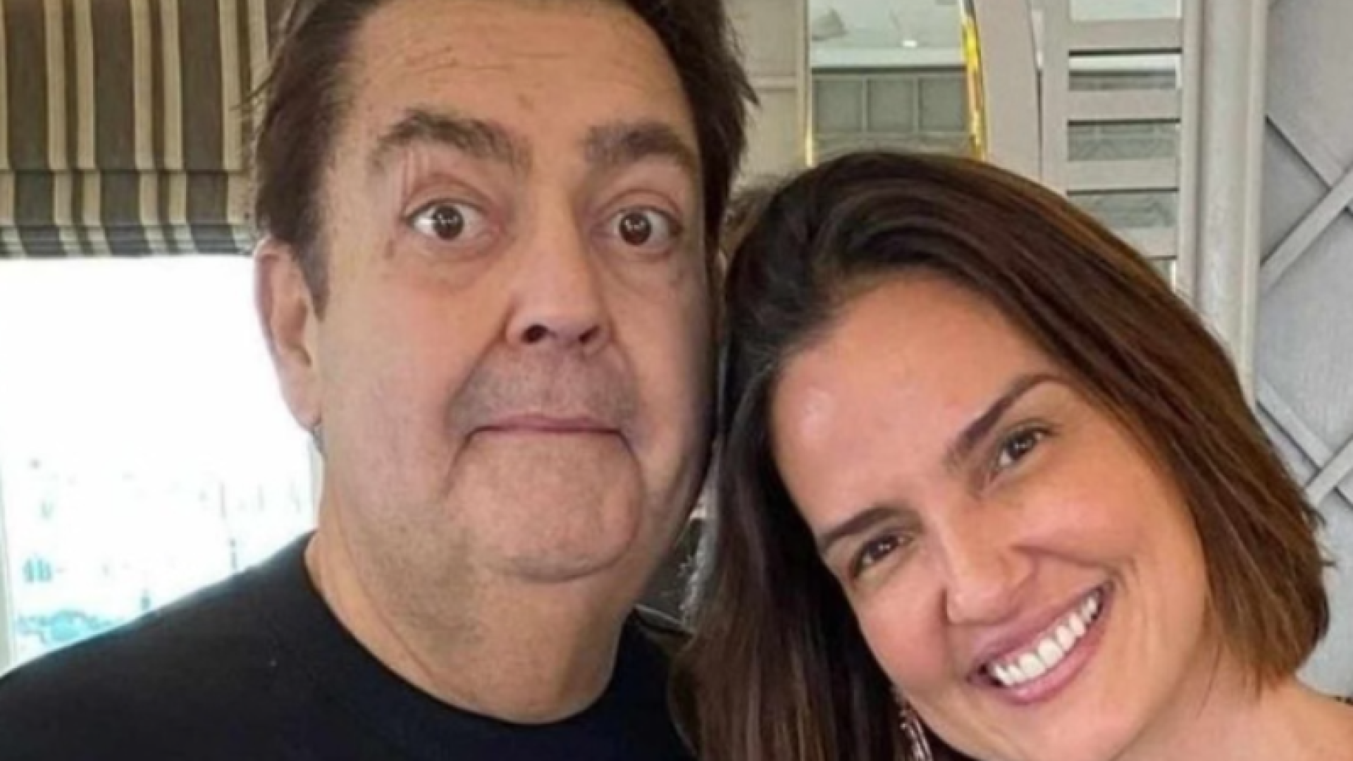 Esposa de Faustão comemora alta hospitalar do apresentador após mais de três meses internado