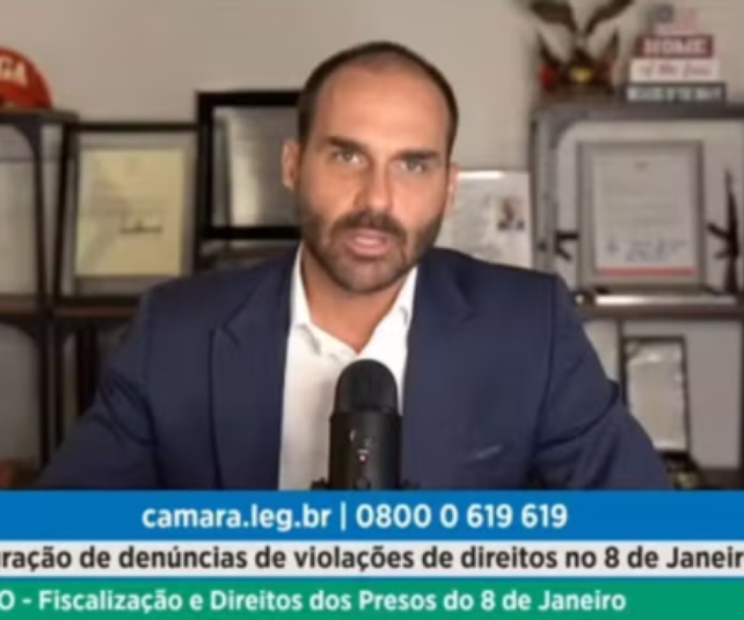 Eduardo Bolsonaro pede exercer mandato remotamente dos EUA e critica indiciamento