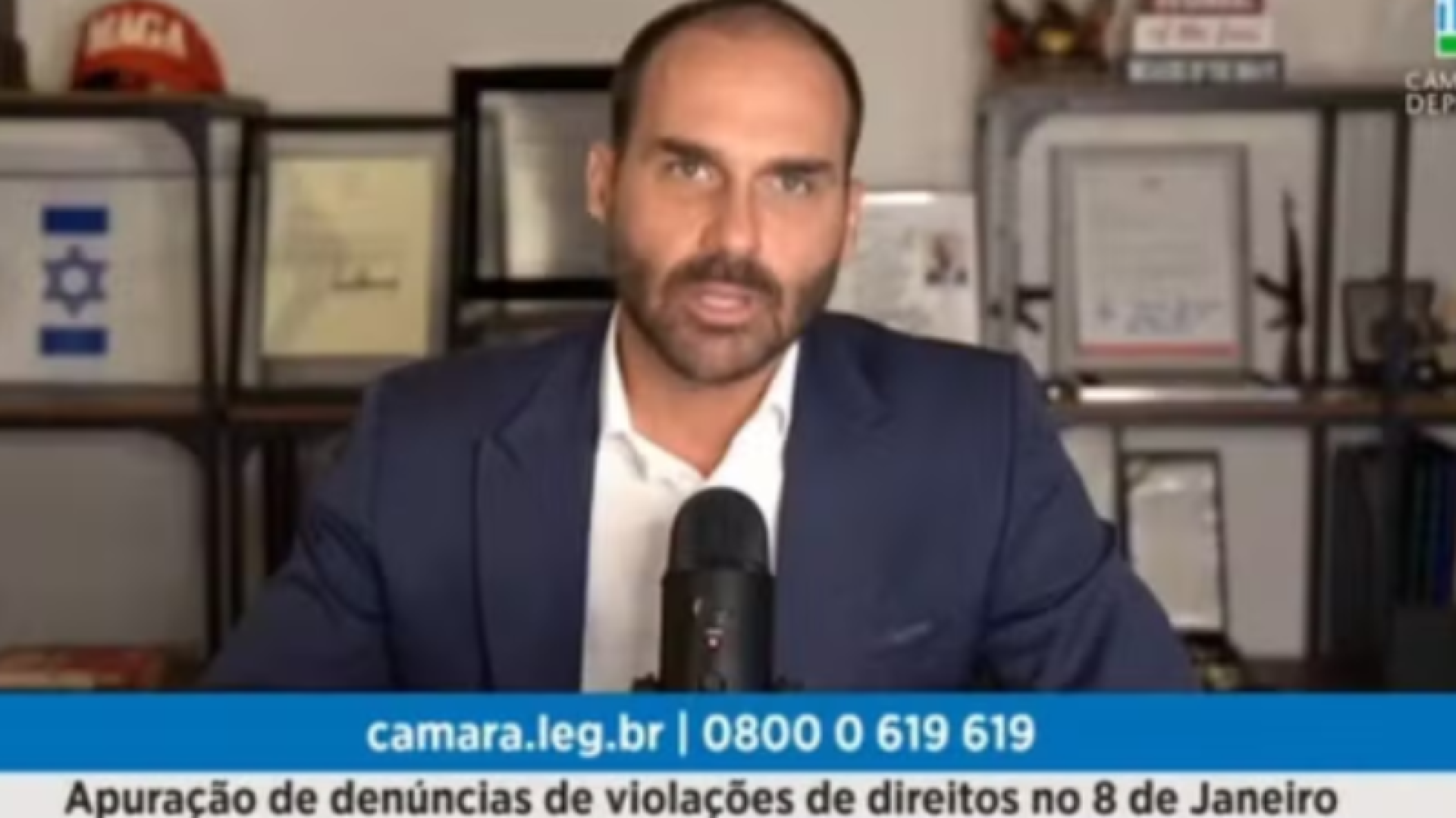 Eduardo Bolsonaro pede exercer mandato remotamente dos EUA e critica indiciamento