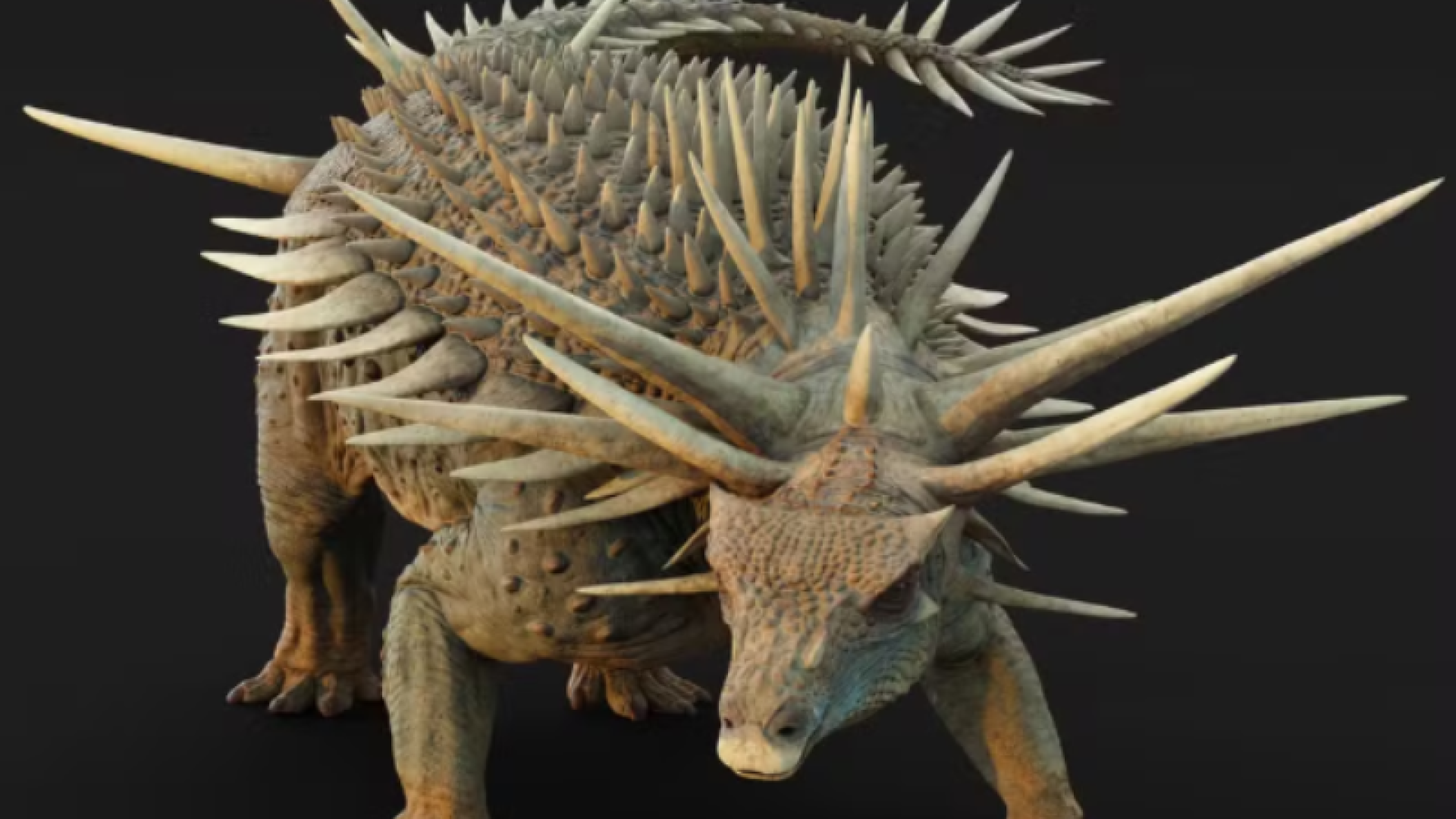 Fóssil raro de dinossauro com armadura de espinhos é descoberto no Marrocos