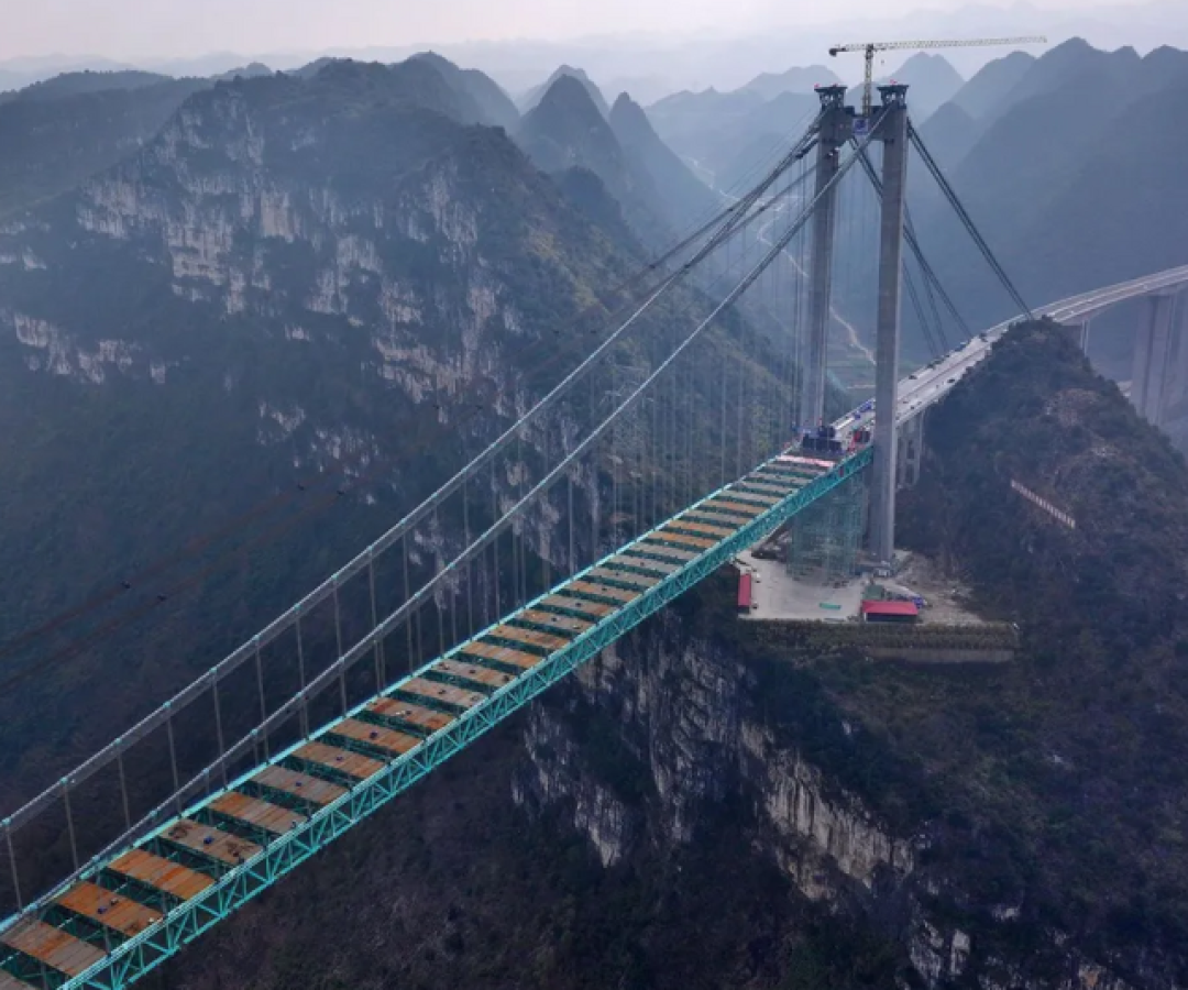 Ponte mais alta do mundo está prestes a ser inaugurada na China
