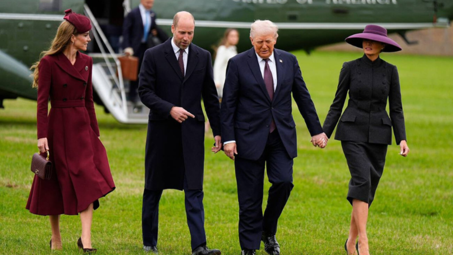 Trump é recebido pelo rei Charles em visita ao Reino Unido