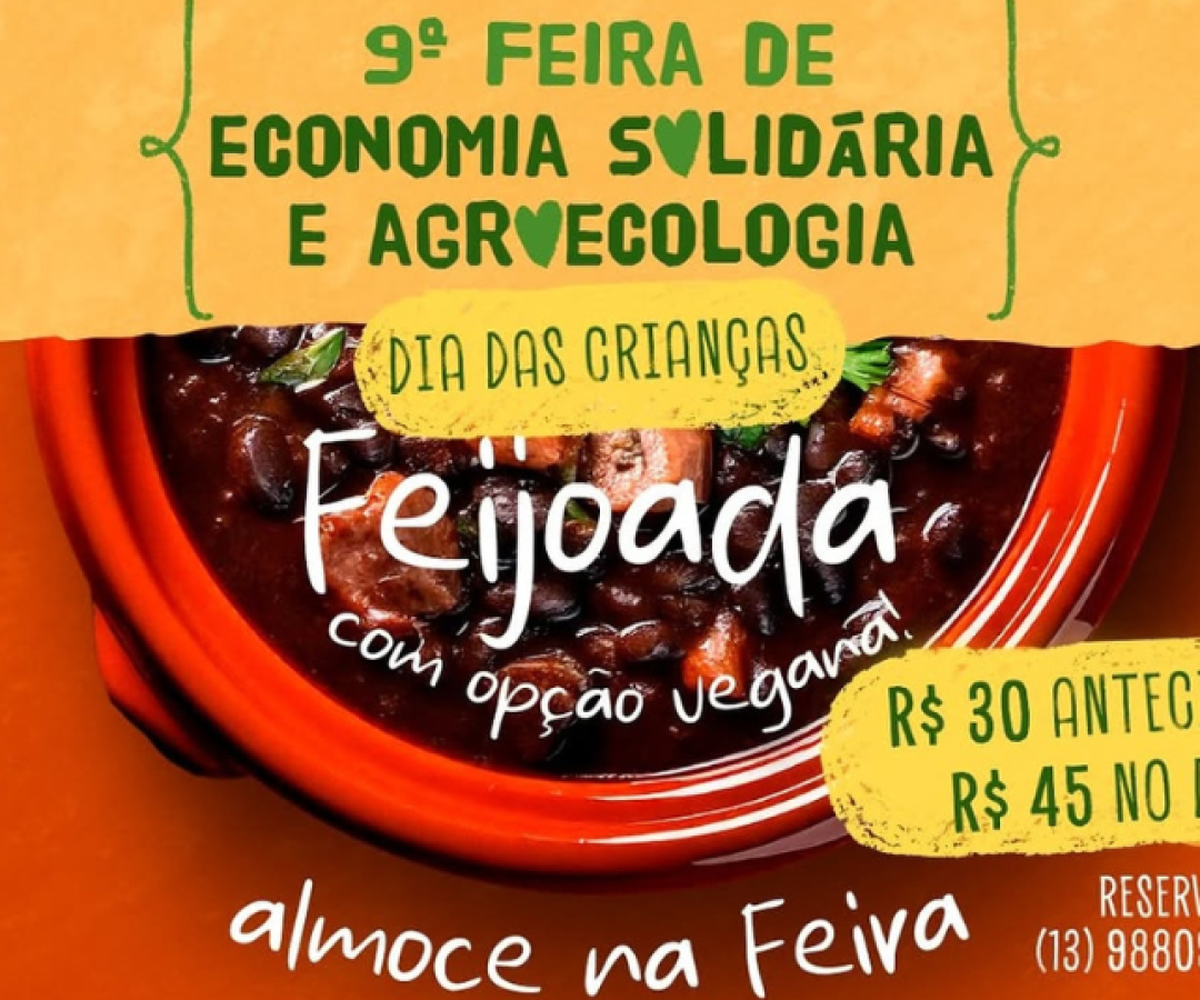 9ª Feira de Economia Solidária e Agroecologia em Santos promove debate sobre consumo consciente e cultura local