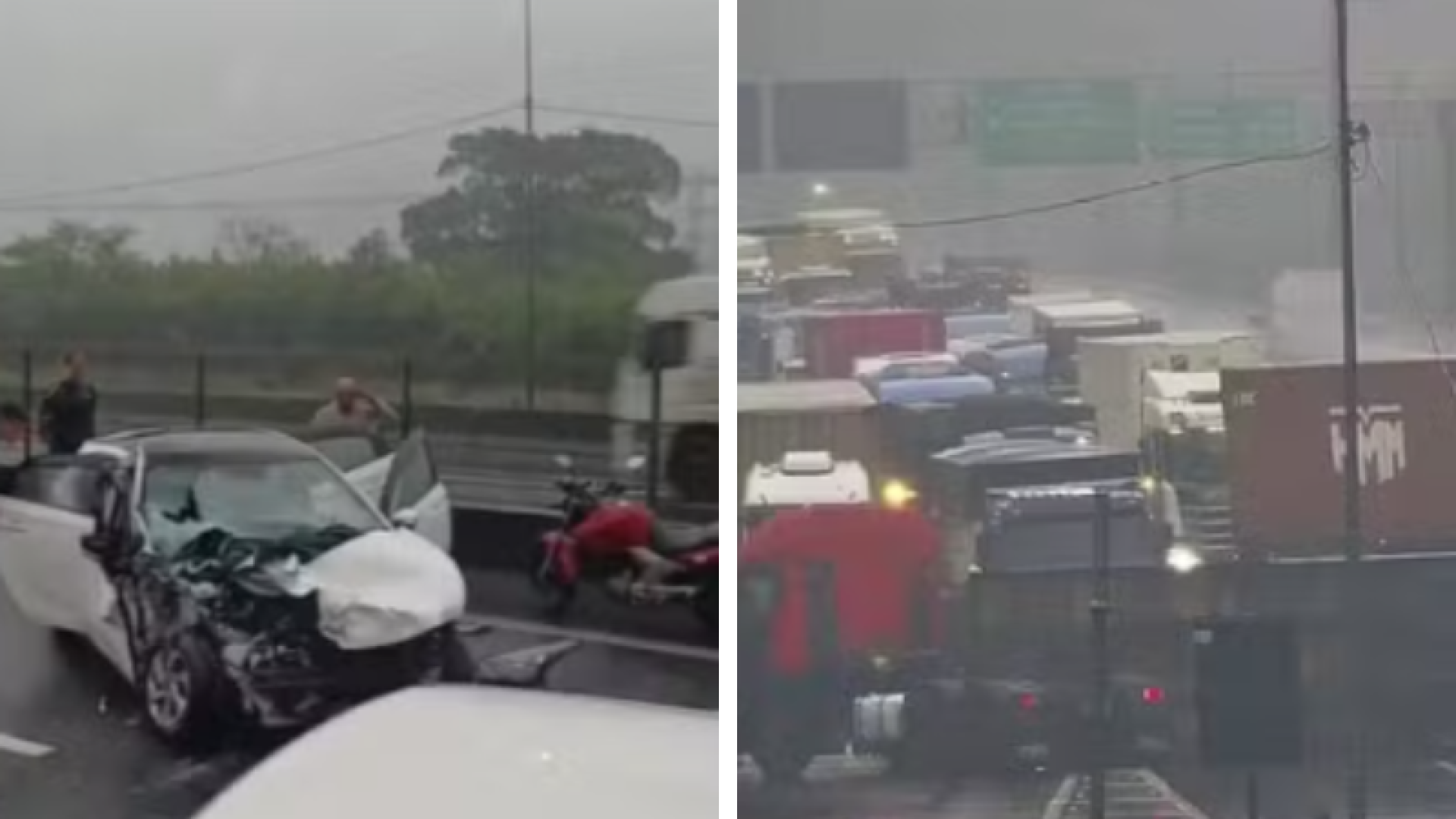 Acidente entre carro e caminhão deixa três feridos na rodovia Cônego Domênico Rangoni