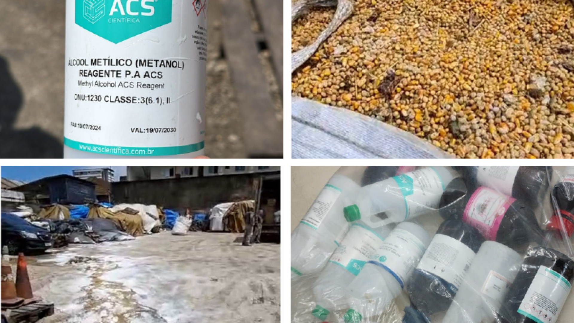 Mais de 250 toneladas de alimentos furtados de trens são apreendidas em Santos