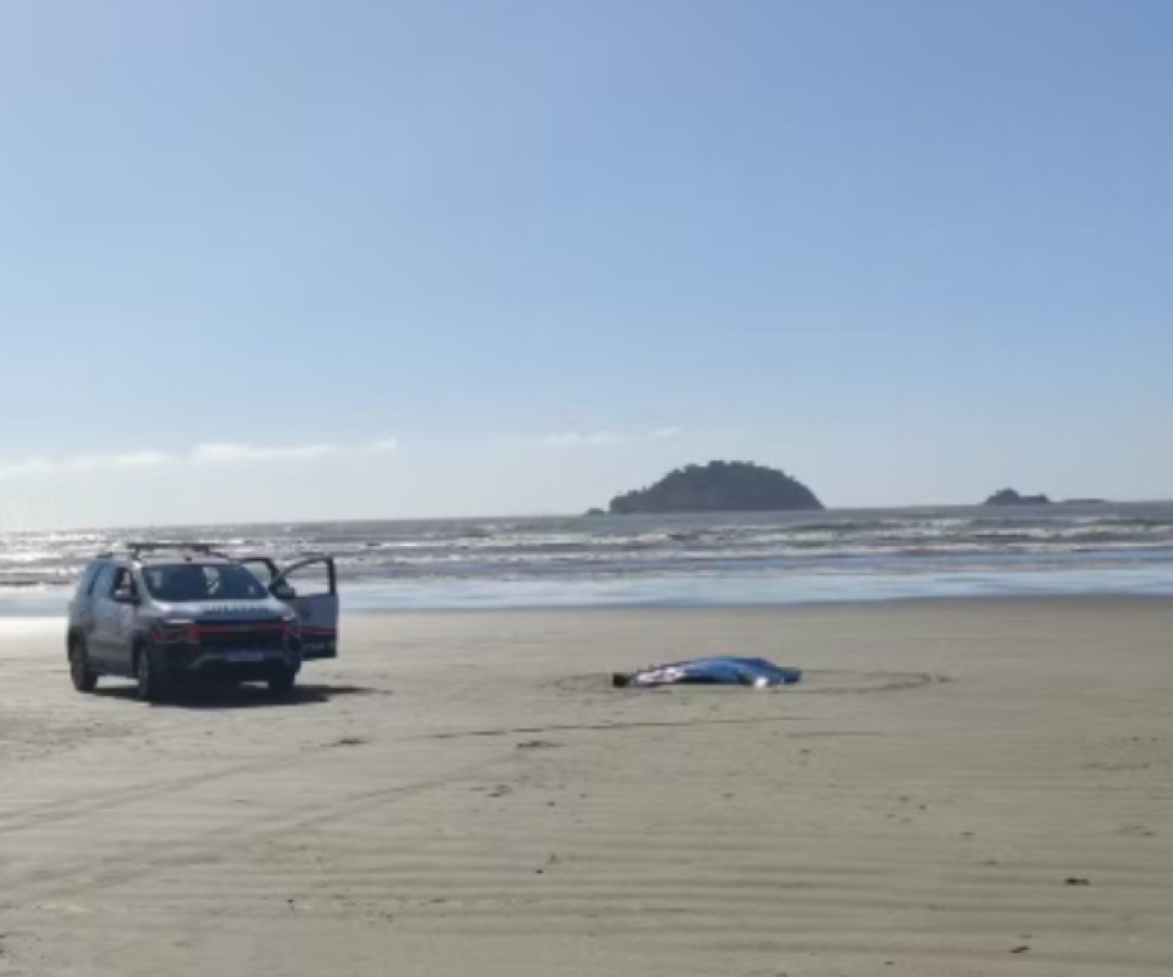 Corpo com ferimento na cabeça é encontrado na Praia do Guaraú, em Peruíbe