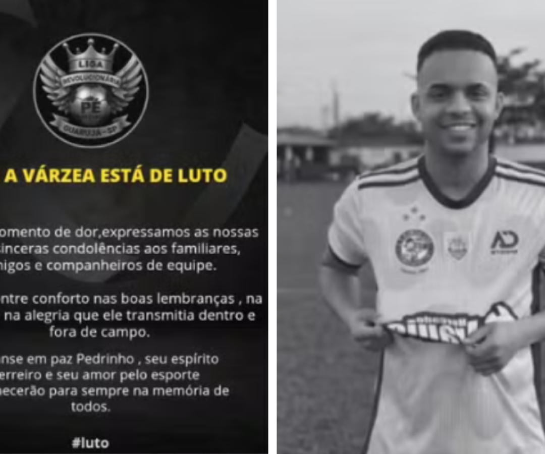 Jogador de várzea morre após bater a cabeça em muro durante partida, em Guarujá