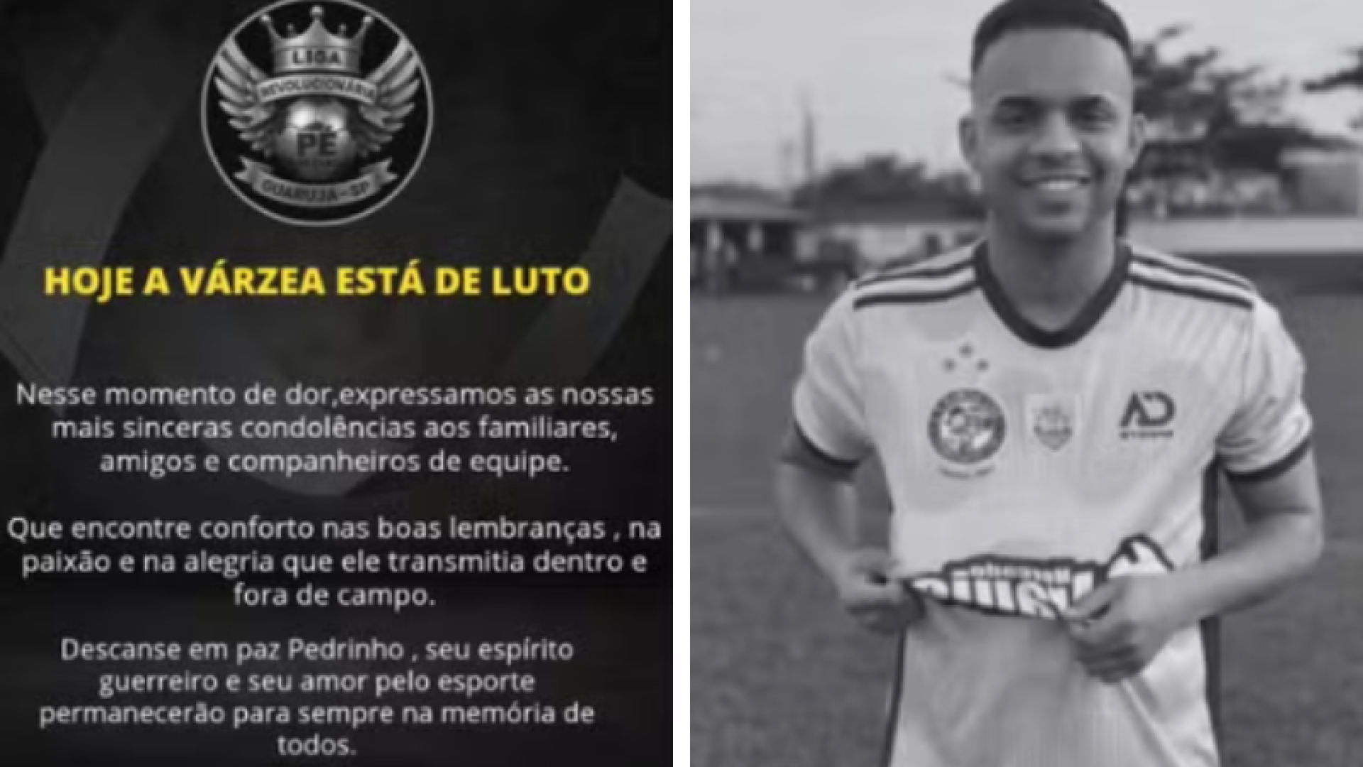 Jogador de várzea morre após bater a cabeça em muro durante partida, em Guarujá