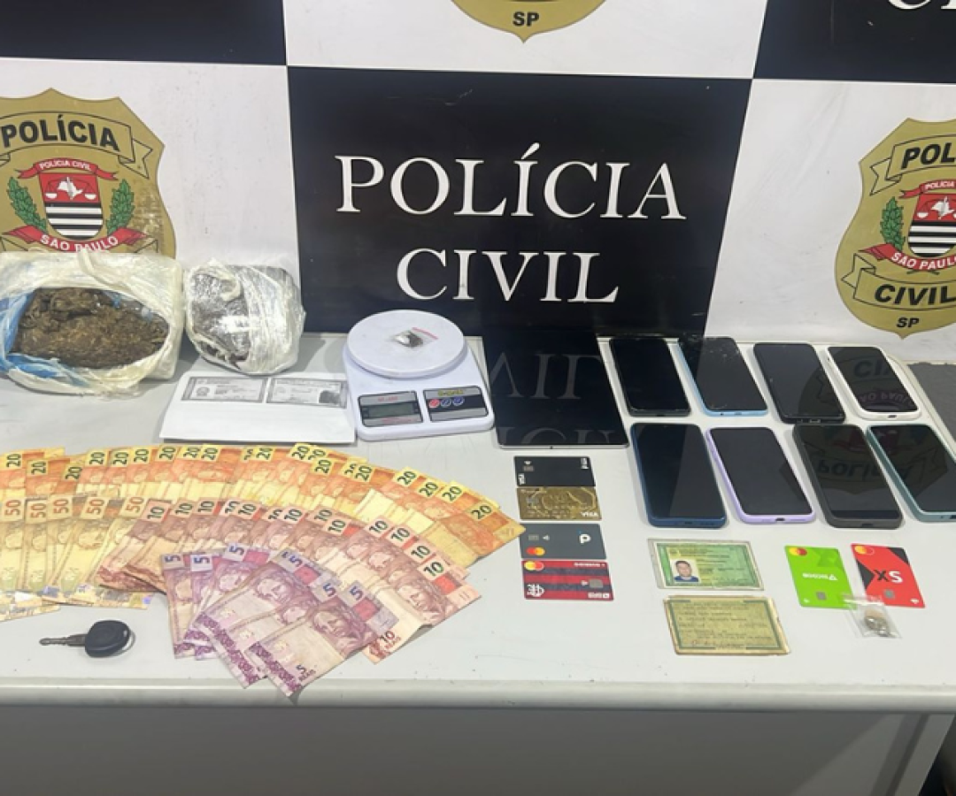 Polícia Civil desmonta esquema de tráfico com estrutura fixa e chave PIX no Guarujá