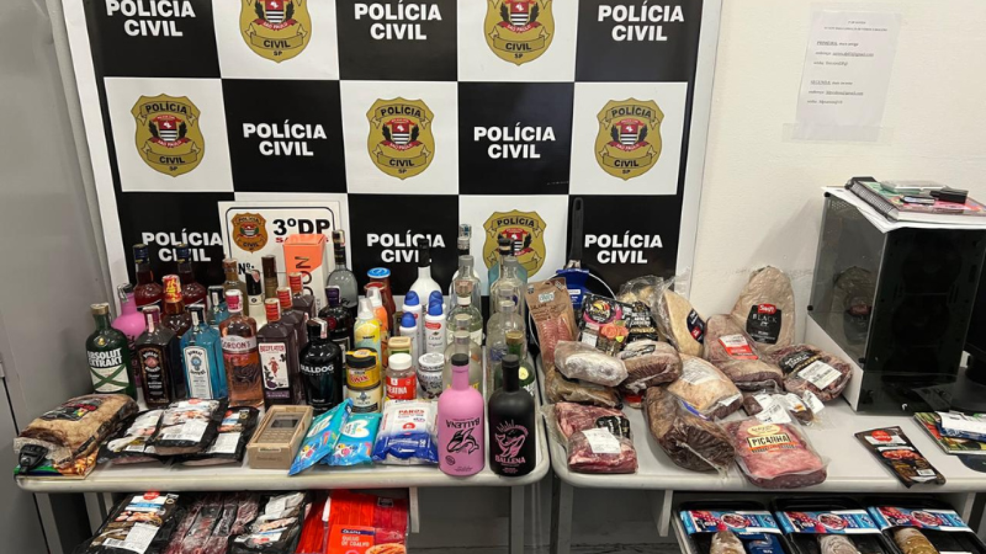 Nacional Foto Portal (68) Polícia Civil desmantela depósito de produtos furtados e prende responsável por revenda de itens de luxo em Santos