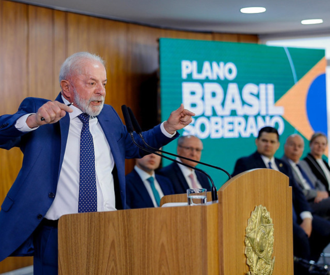 O presidente Luiz Inácio Lula da Silva voltou a criticar a interferência estrangeira em assuntos domésticos, nesta