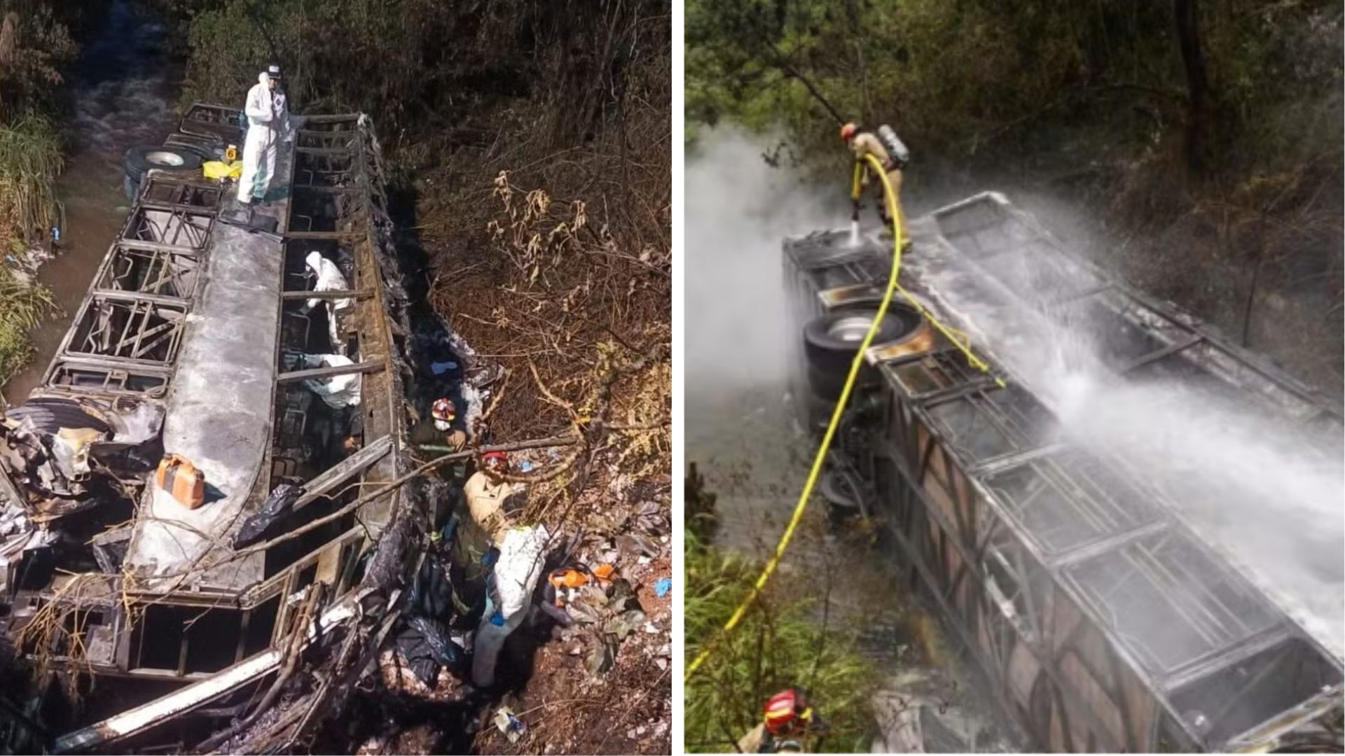 Ônibus cai em abismo no Equador e deixa 11 mortos
