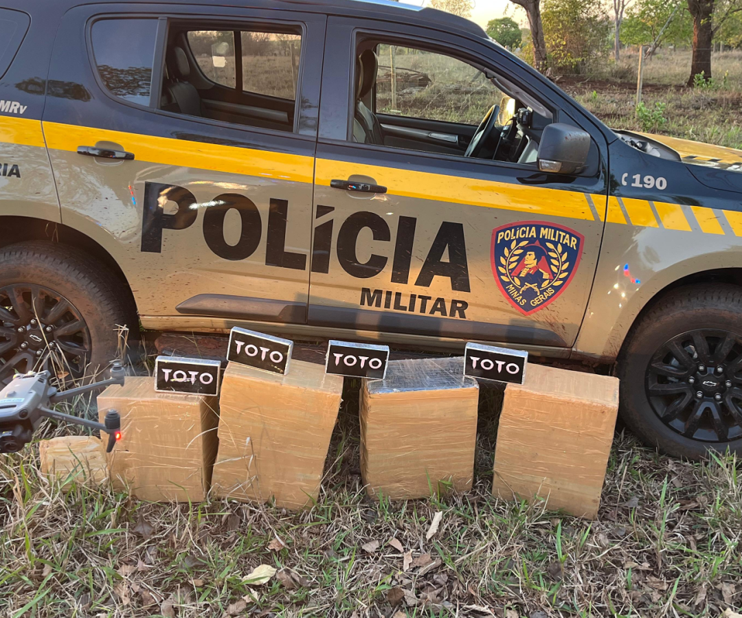 PM apreende 160 quilos de cocaína em rodovia entre Iturama e Carneirinho