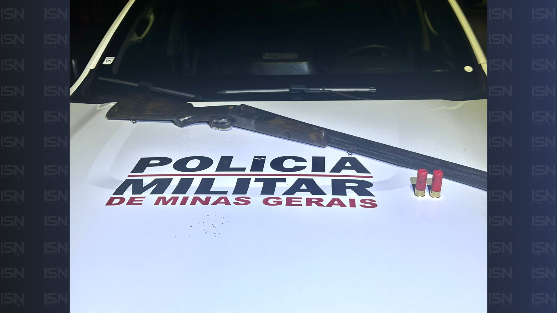 PM apreende espingarda após briga