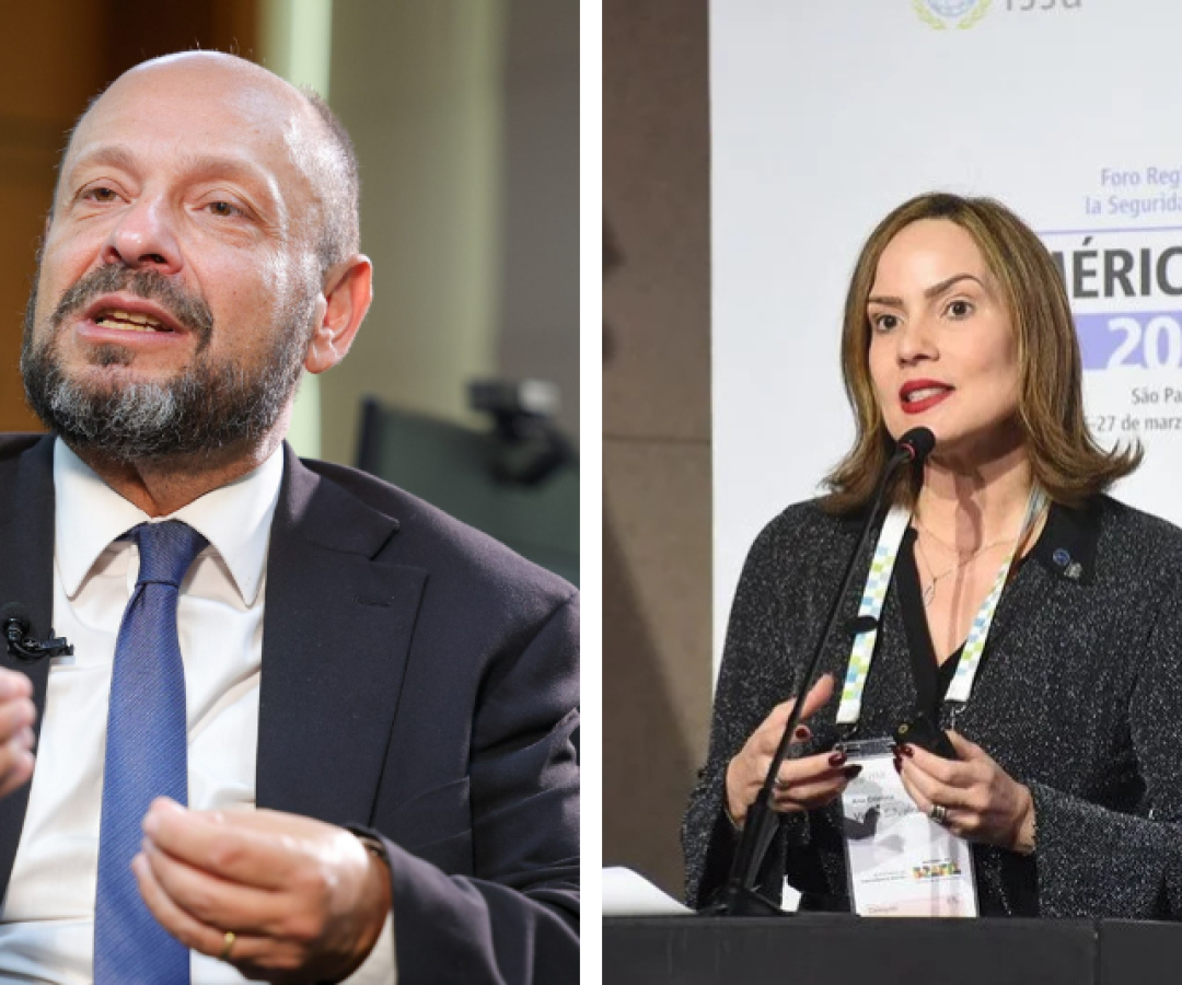 Gilberto Junior e Ana Cristina Silveira, ambos, presidente do INSS