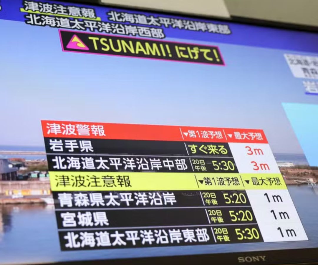 Terremoto no Japão gera alerta de tsunami e evacuação