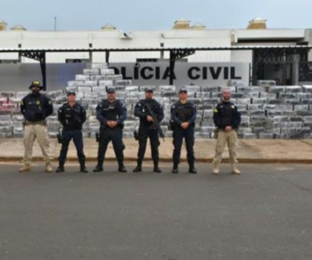 Mais de 5 toneladas de maconha com destino a Uberlândia são apreendidas em Mato Grosso do Sul