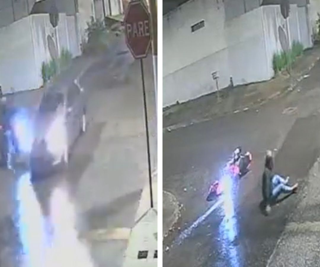 Motociclista busca motorista que fugiu após acidente em Patos de Minas